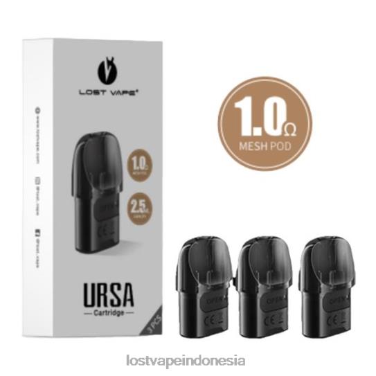 Lost Vape URSA pod pengganti | 2,5ml (3 bungkus) hitam 1.ohm - Lost Vape official store Indonesia RL2PV124